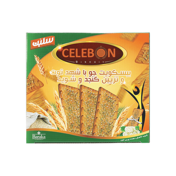 بیسکویت جو کنجدوشوید320سلبون(باراکا)