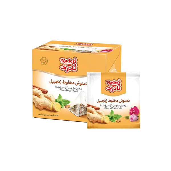 دمنوش مخلوط زنجبیل هرمی 12ع نادری