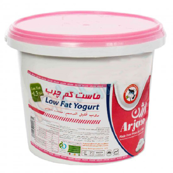 ماست کم چرب 1400 سطلی ارژن