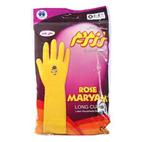 دستکش خانگی رز مریم ساق کوتاه سایز L