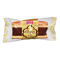 کیک دو رنگی وانیلی کاکائویی آلبینا