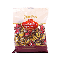 پشمک دو سر پیچ سلفونی میکس میوه 500حاج عبداله