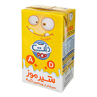 نوشیدنی شیر موز غنی شده با ویتامین A+D دنت