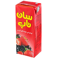 آب میوه میوه های قرمز 200 سان تاپ  