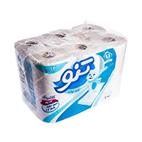 دستمال توالت تنو 3 لایه 4 قلو 12*4