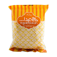 پشمک الیافی زعفرانی 180 گرم حاج عبداله