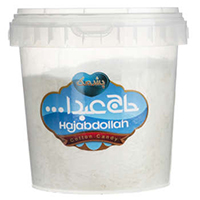 پشمک الیافی ظرفی وانیلی 300 حاج عبداله