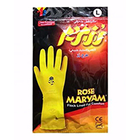 دستکش خانگی رز مریم ساق بلند سایز L 