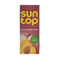 آب میوه سیب و هلو 200 سان تاپ  