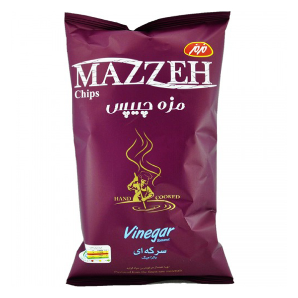 مزه چیپس مزمز با طعم سرکه بالزامیک - 60 گرم