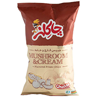 چیپس قارچ و خامه 55گ چاکلز