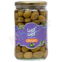 زیتون شور ممتاز شیشه 250 گ گوناگون