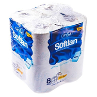 دستمال توالت 8 قلو سافتلن