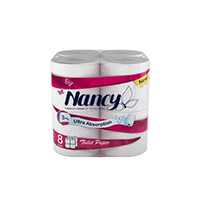 دستمال توالت 8 قلو نانسی(9بسته ای)