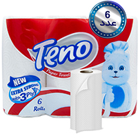 حوله کاغذی تنو 3 لایه 6 رول 