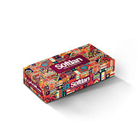 دستمال کاغذی جعبه ای 100 برگ طرح سنتی سافتلن