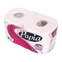 دستمال توالت 4 لایه 2 رول بی ساید پاپیا24*2