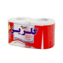 دستمال توالت دو قلو سفیدگلریز