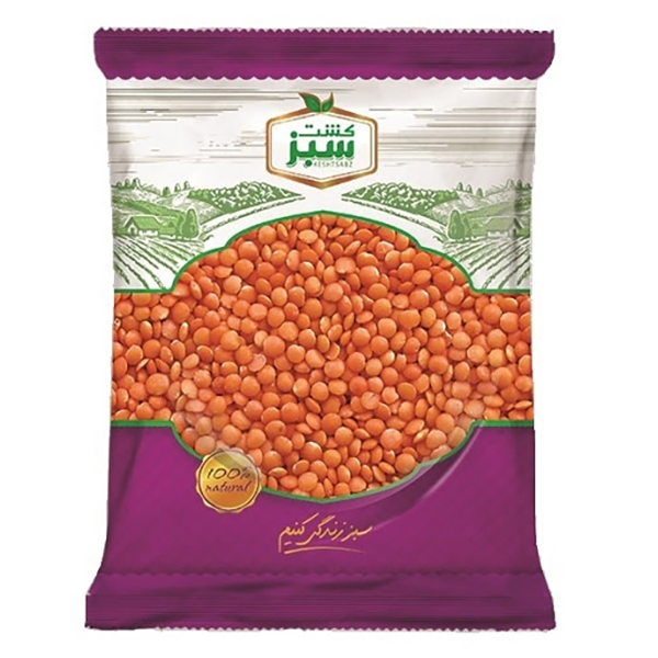 دال عدس 450 گرم سلوفان کشت سبز