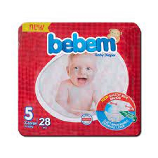 پوشک نچرال خیلی بزرگ 28*4 ببم سایز5