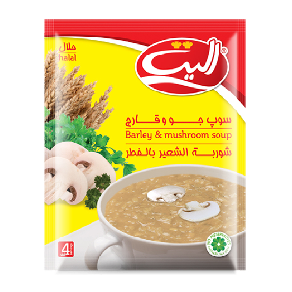 سوپ جو و قارچ الیت 