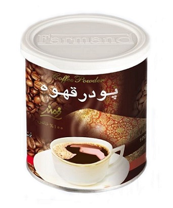پودر قهوه قوطی فلزی فرمند