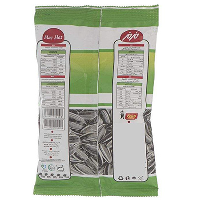 تخمه آفتابگردان پوستدار لیمویی 105مزمز