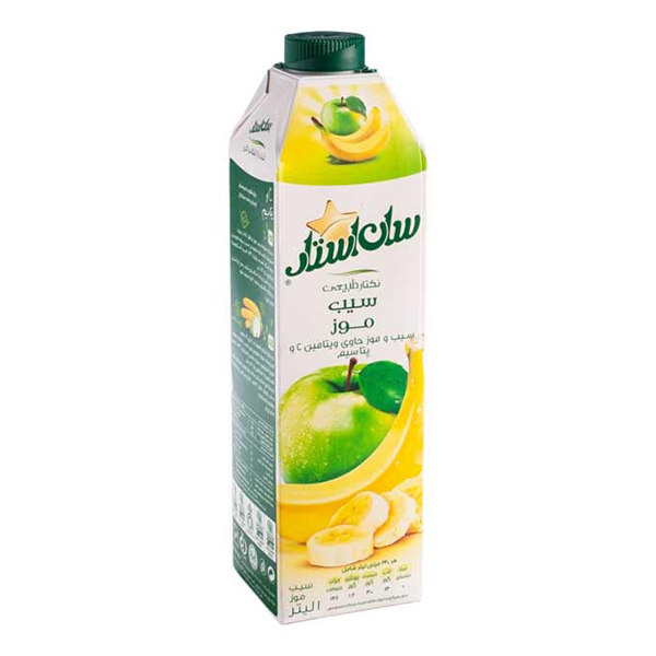 آبمیوه سیب و موز 1000 سان استار