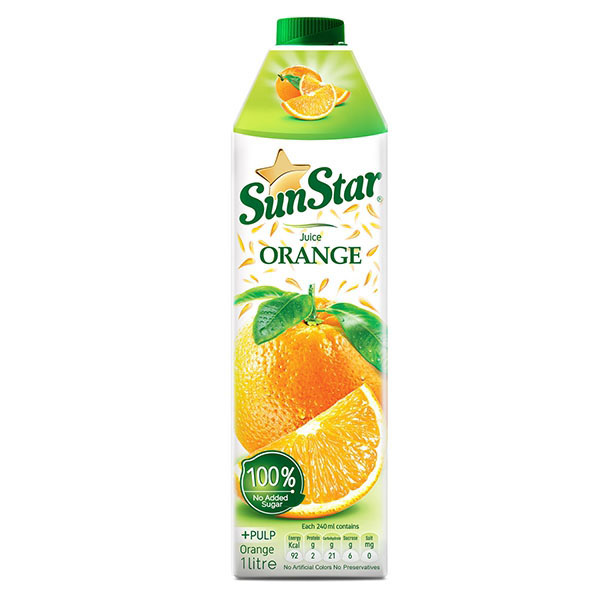 آبمیوه پرتقال بدون شکر 1000 سان استار