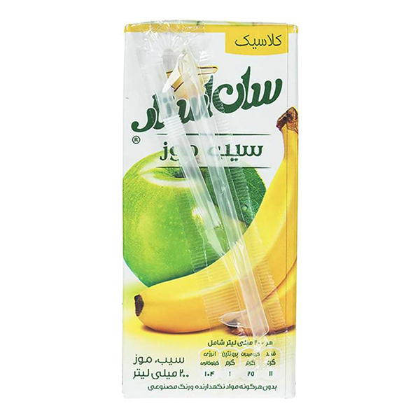 آبمیوه سیب و موز 200 سان استار 