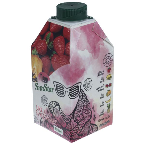 آبمیوه دخترانه(پاپایا) 500 کامبی دام سان استار