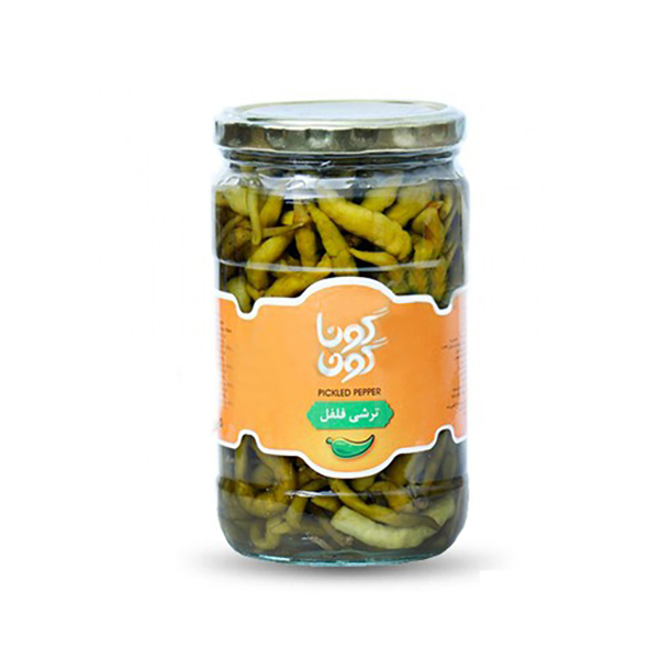 ترشی فلفل سوزنی شیشه 700 گرم گوناگون