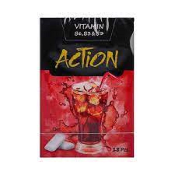 آدامس دراژه بدن شکر ویتامینه کولا اکشن