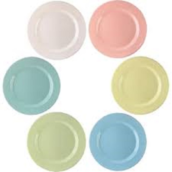 نوئل بشقاب میوه خوری رنگی 6 عددی 