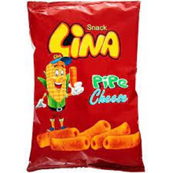 پفک لوله ای پنیری بزرگ 80لینا