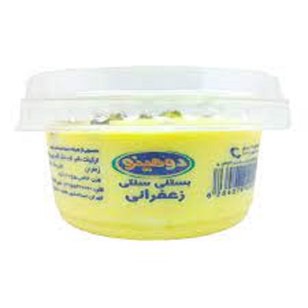 بستنی لیوانی زعفرانی سنتی ممتاز دومینو