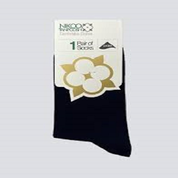 سی توپ جوراب مردانه نخی ساق دار کارت طلایی کد13