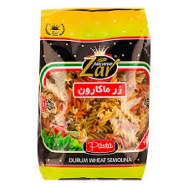 ماکارونی فرمی مخلوط سبزیجات 500 گرم زر ماکارون