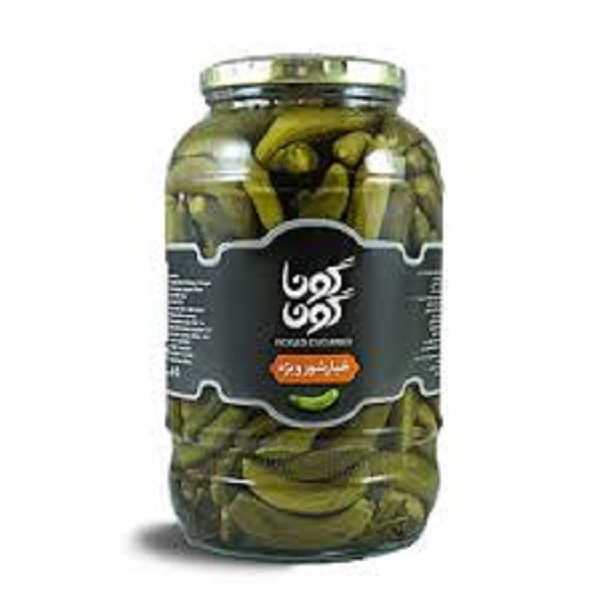 خیارشور معمولی شیشه 1500 گوناگون