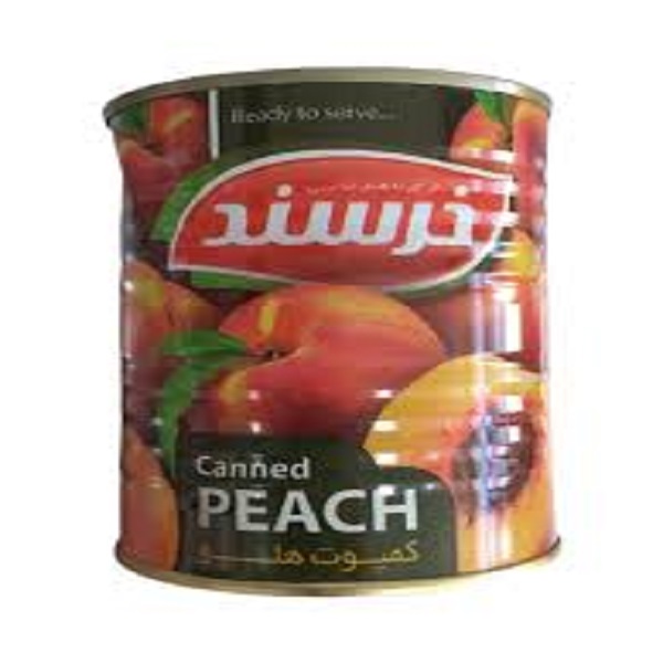 کمپوت هلو قوطی خرسند