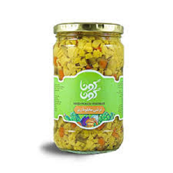 ترشی مخلوط ریز شیشه 700 گوناگون