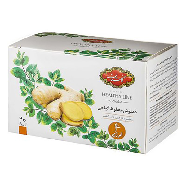 دمنوش انرژی باطعم زنجبیل20عددیhlگلستان