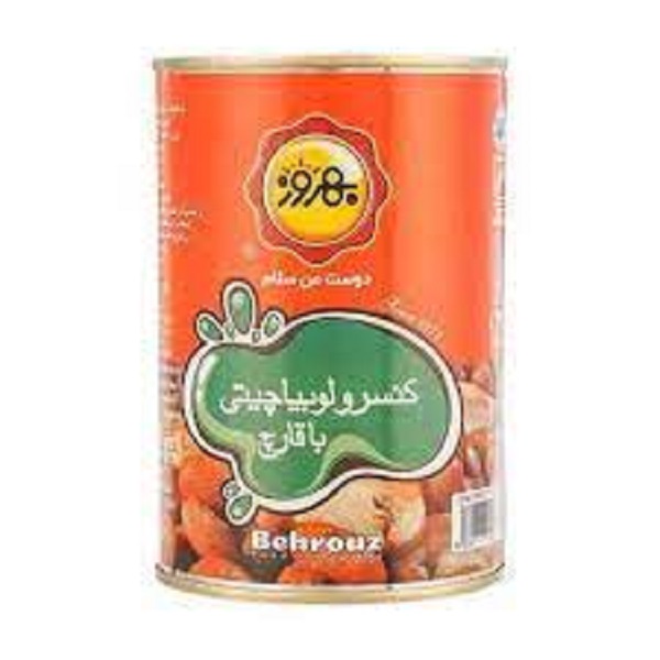 کنسرو لوبیا با قارچ 380 دلوسه