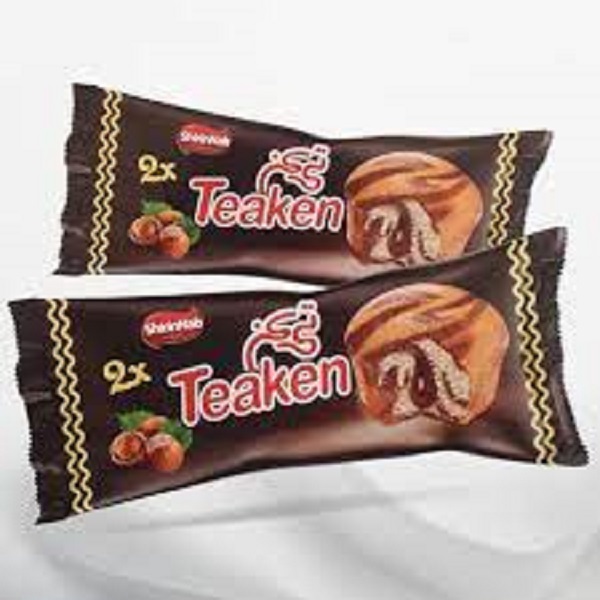 کیک  طرح اسنیکرز تیکن