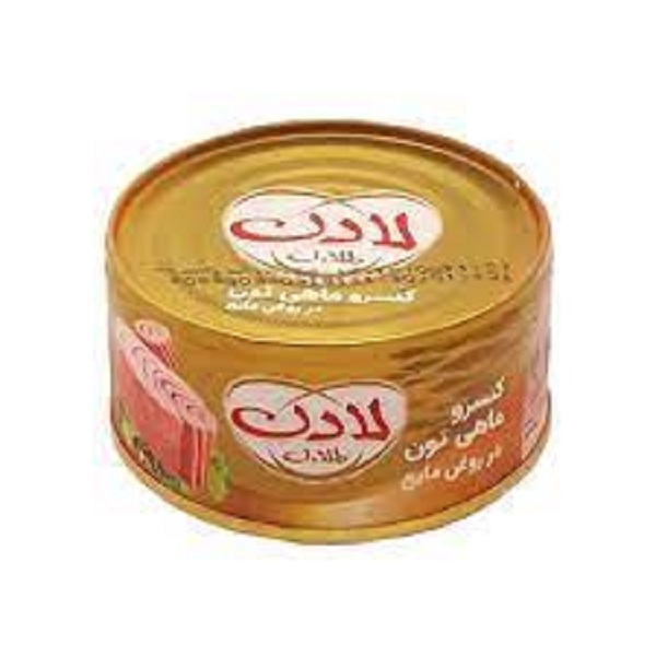 کنسرو تن ماهی روغن گیاهی لادن طلایی180