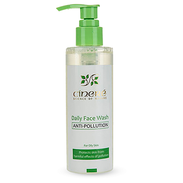 ژل شتسوی صورت چرب مرطوب کننده ضد آلودگی هوا سینره