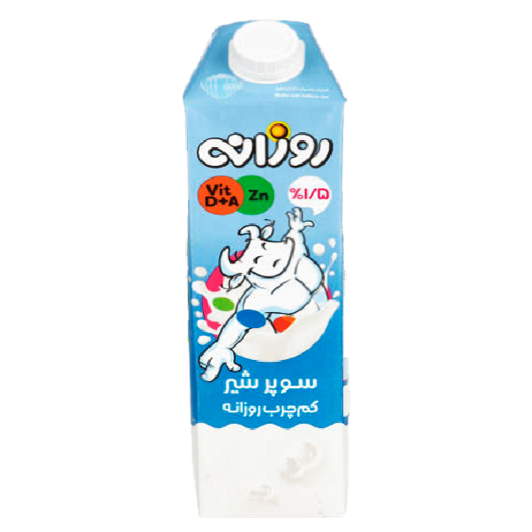 شیر کم چرب 1 لیتری روزانه