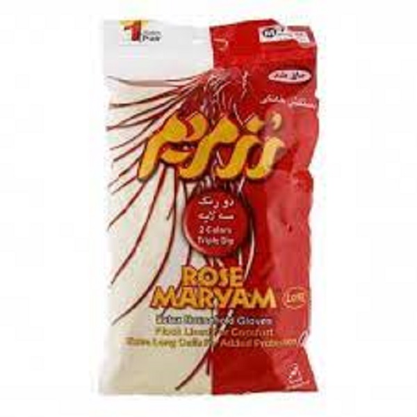 دستکش دورنگ بلند متوسط 180رزمریم