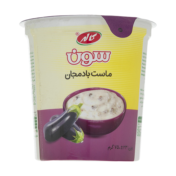ماست طعمدار بادمجان 750 گرمی کاله