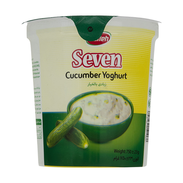 ماست طعمدار خیار 750 گرم کاله